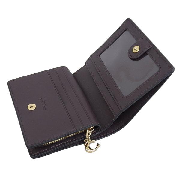 ■新品■COACH 二つ折り財布■シグネチャー■ブラック×ブラウン■本日限定価格 コーチ COACH 二つ折り財布（ブラウン） -waja bazar - 海外