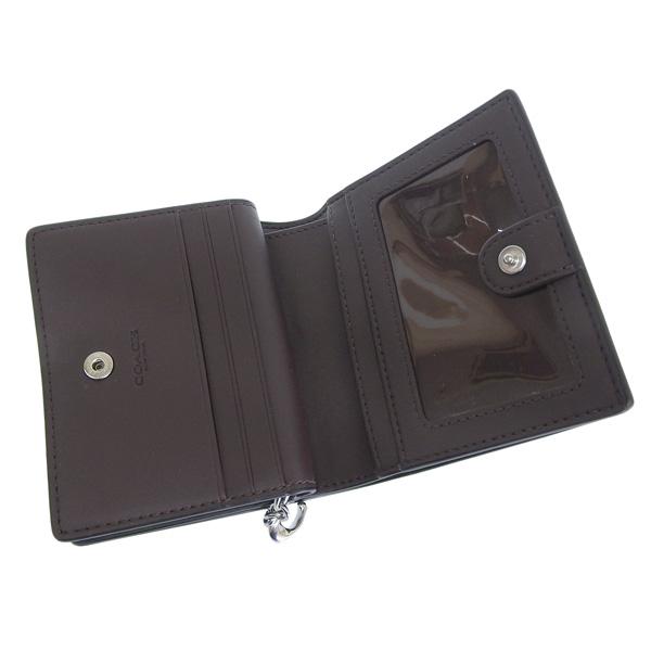 COACH（コーチ） 財布 レディース 二つ折り財布 アウトレット ネイビー