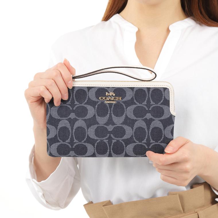 COACH（コーチ） ポーチ リストレット シグネチャー アウトレット