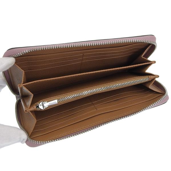 COACH（コーチ） 財布 レディース 長財布 アウトレット レザー ピンク