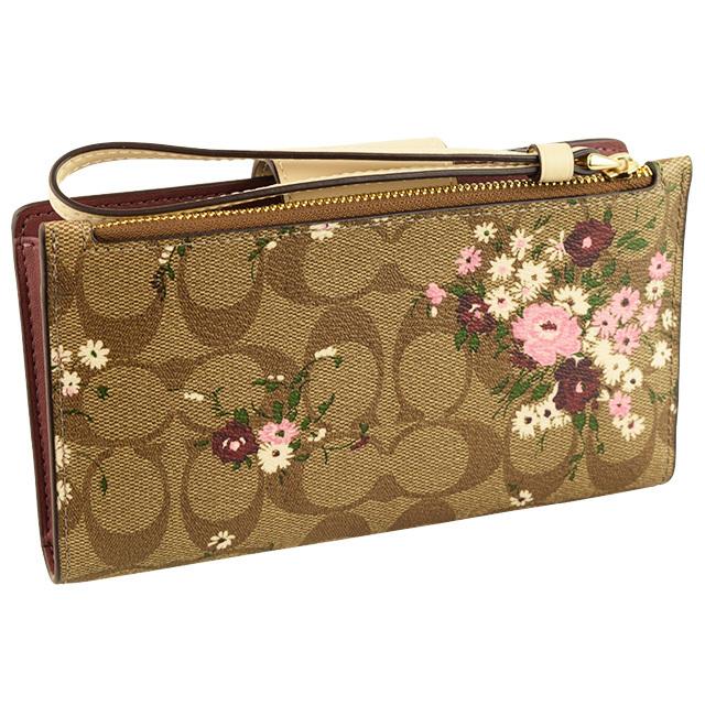 COACH（コーチ） 二つ折り財布 シグネチャー 花柄 アウトレット