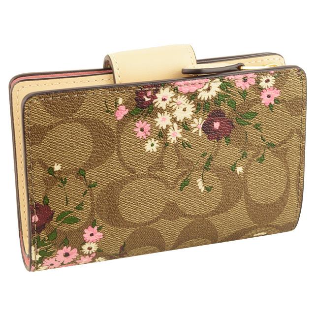COACH（コーチ） 二つ折り財布 シグネチャー 花柄 アウトレット