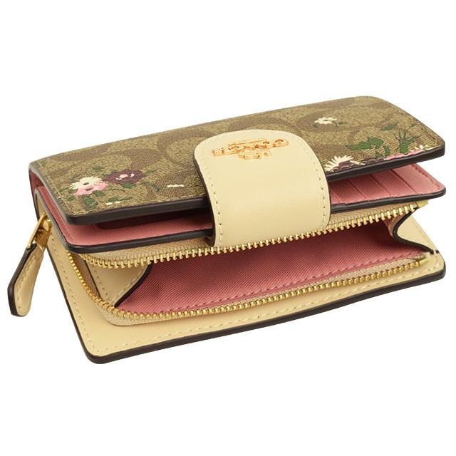 COACH（コーチ） 二つ折り財布 シグネチャー 花柄 アウトレット