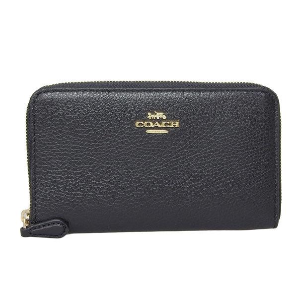 COACH（コーチ） COACH MEDIUM ID ZIP WALLET 長財布 財布 ブラック