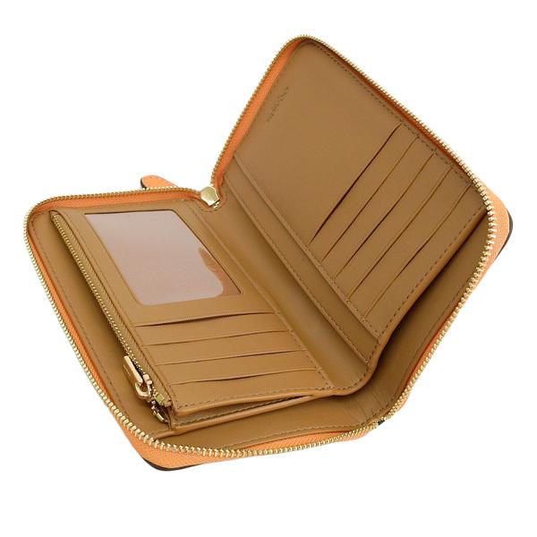 COACH コーチ 長財布 財布 オレンジ レディース c4124