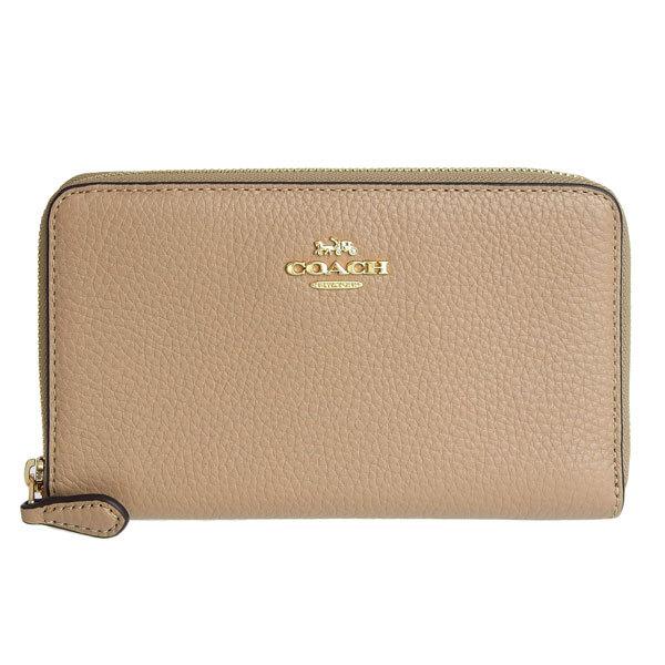 COACH（コーチ） COACH MEDIUM ID ZIP WALLET 長財布 財布 トープ 