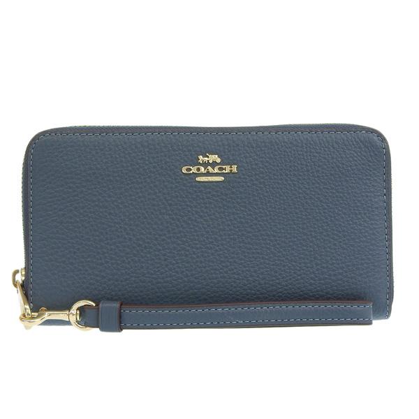 COACH（コーチ） 財布 レディース 長財布 アウトレット レザー デニム