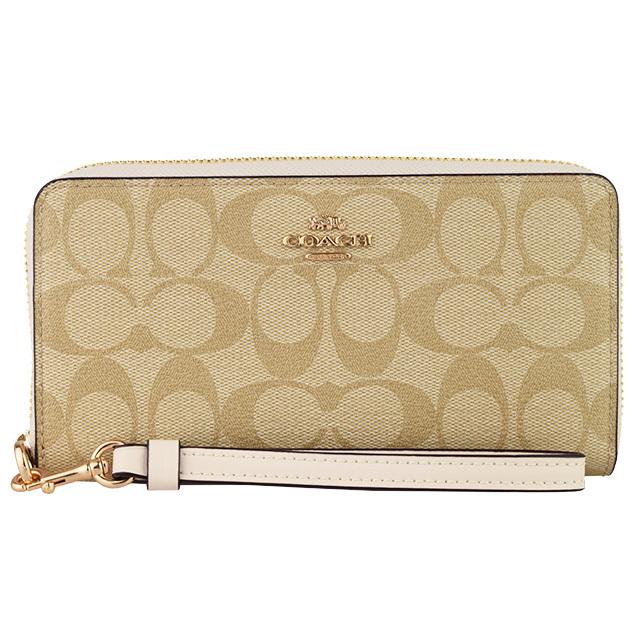 COACH（コーチ） 財布 長財布 ラウンドファスナー シグネチャー