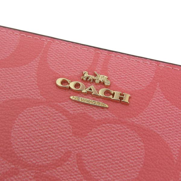 COACH コーチ 財布 レディース 長財布 アウトレット レッド SIG