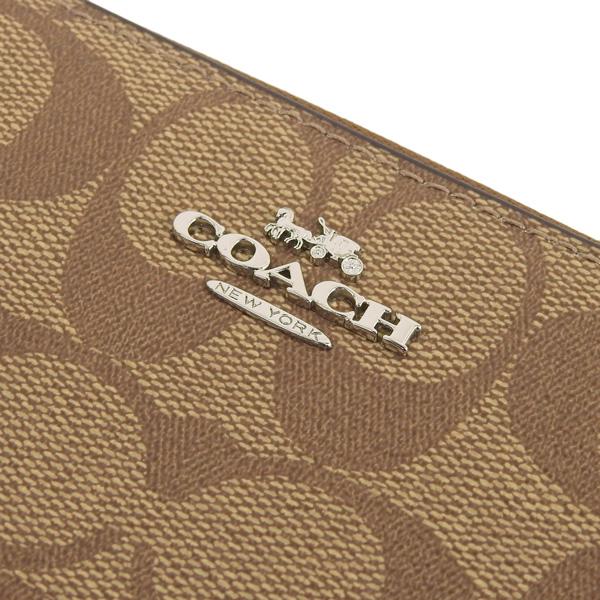 新品 コーチ COACH 長財布 LONG ZIP AROUND WALLET カーキマルチ ロング ジップ アラウンド ウォレット 長財布