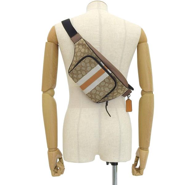 COACH（コーチ） ボディバッグ バッグ キャンバス レザー カーキ