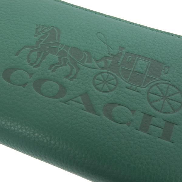 【COACH / コーチ】【C5889】 レザー / ラウンドファスナー 長財布 COACH◇長財布/レザー/GRN/レディース/C5889 : セカンドストリート