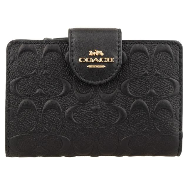 【新品未使用】COACHコーチ★二つ折り財布★シグネチャー★ジップウォレット COACH（コーチ） 二つ折り財布 レディース COACH Wallet シグネチャー