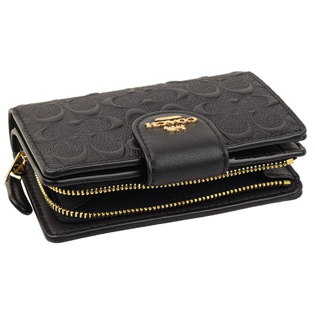 【新品】COACH コーチ 二つ折り財布 C5896　アウトレット エンボス加工 Amazon | COACH(コーチ)レディース女性用二つ折り財布 C5896