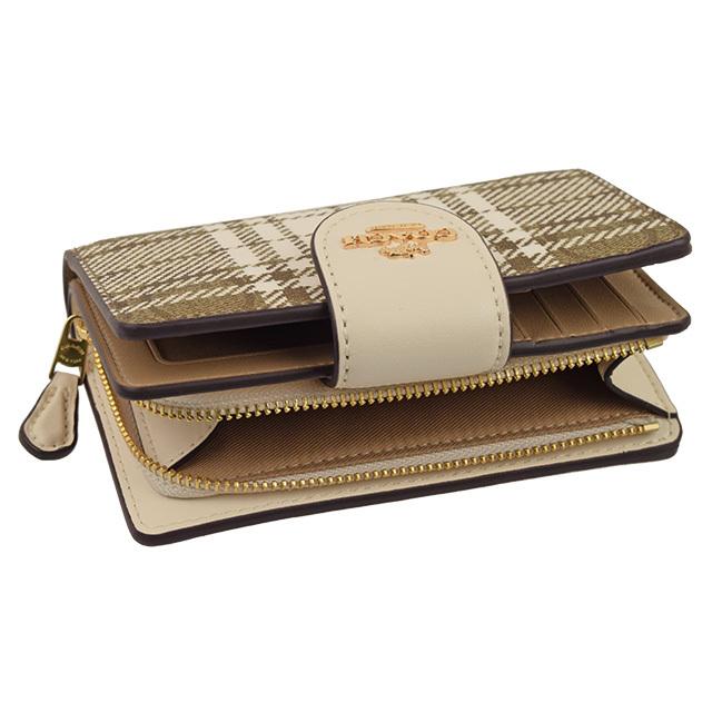 COACH コーチ 財布 折財布 二つ折り シグネチャー チェック柄 COACH コーチ 財布 折財布 二つ折り シグネチャー チェック柄