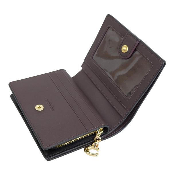 コーチ 財布 折り財布 二つ折り ミニウォレット 小銭入れ レディース 茶 黒 COACH（コーチ） 財布 二つ折り レディース アウトレット 折財布