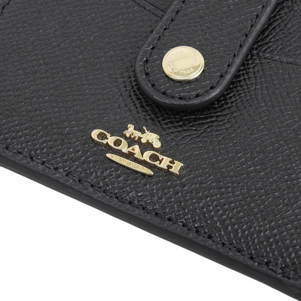 COACH 名刺入れ　ブラック COACH コーチ CRGRN ATTACHMENT CARD CASE カードケース 名刺