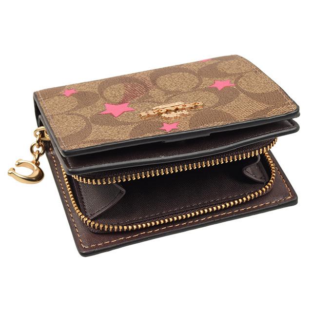COACH コーチ 財布 折財布 二つ折り シグネチャー 星柄