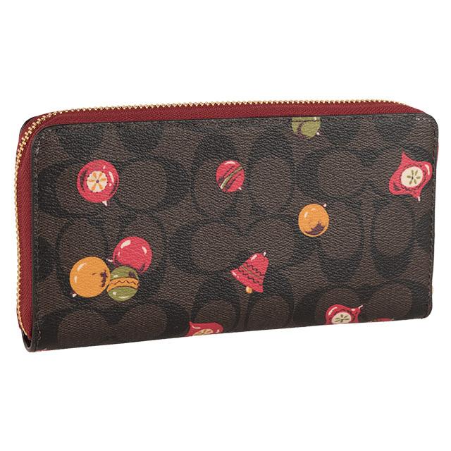 コーチ COACH 財布 （マホガニーマルチ）シグネチャー ラウンドファスナー COACH（コーチ） 財布 長財布 ラウンドファスナー シグネチャー