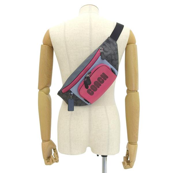 COACH コーチ C8129 ウェストバッグ ボディバッグ COACH コーチ ボディバッグ バッグ ピンク グレーマルチ メンズ