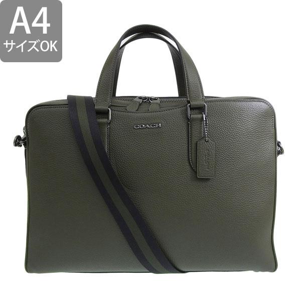 {良品}コーチ COACH C8174 レザー　ビジネスバッグ 黒 シボ皮 A4 COACH コーチ ビジネスバッグ C8174 A4収納可能 ストラクチャード