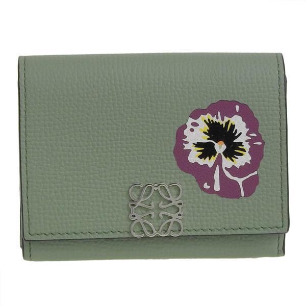 LOEWE（ロエベ） コインケース 小銭入れ レザー グリーン レディース