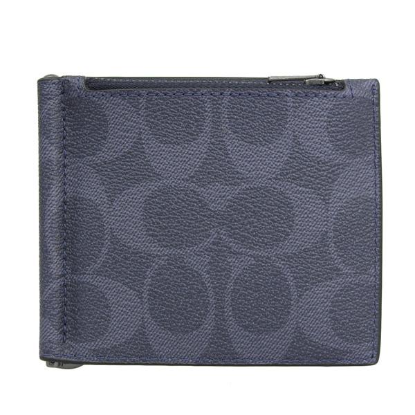 COACH（コーチ） 財布 折財布 二つ折り 財布 ネイビー レディース