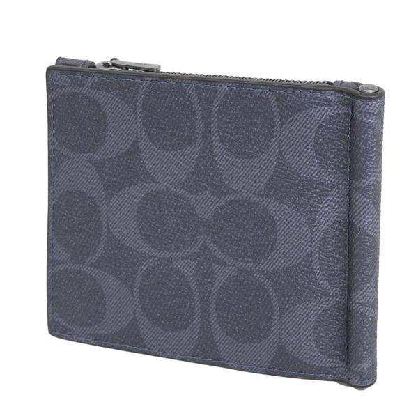 COACH（コーチ） 財布 折財布 二つ折り 財布 ネイビー レディース