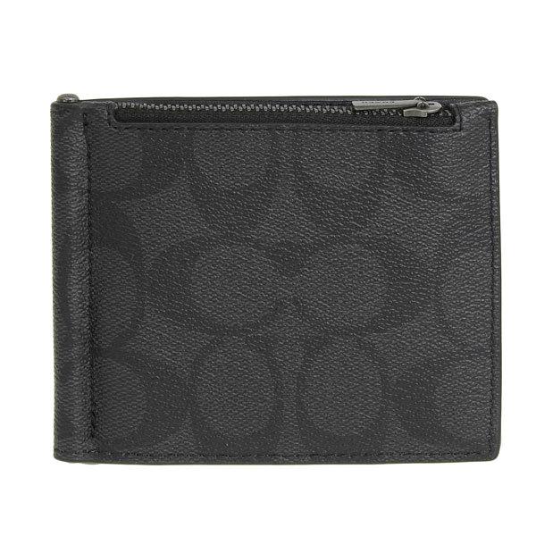 新作　COACH　マネークリップ　折り財布　NEWデザイン　正規品 COACH（コーチ） 財布 折財布 二つ折り 財布 マネークリップ付き
