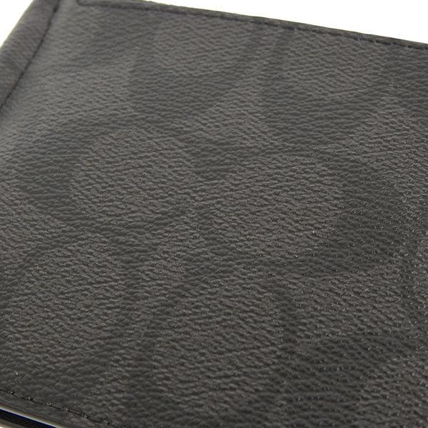 コーチ COACH 財布 折財布 二つ折り 財布 マネークリップ付き ブラック コーチ COACH 財布 折財布 二つ折り 財布 マネークリップ付き ブラック