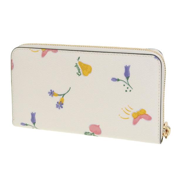 COACH コーチ DREAMY VEGGIE PRINT LONG ZIP AROUND WALLET 長財布 