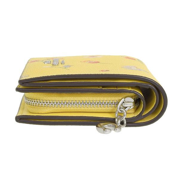 (値下げ)【未使用】COACH コインケーL字ファスナー 　ミニ財布　イエロー 値下げ)【未使用】COACH コインケーL字ファスナー ミニ財布