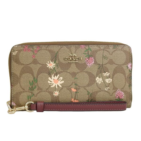 COACH（コーチ） 長財布 財布 カーキマルチ レディース c8736