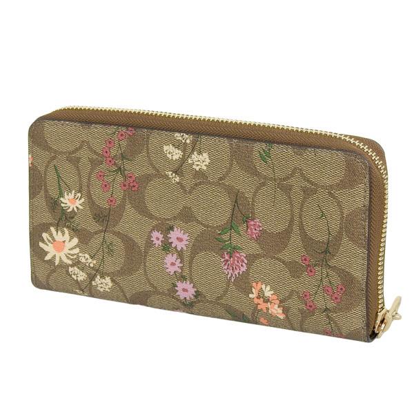 COACH（コーチ） 長財布 財布 カーキマルチ レディース c8736