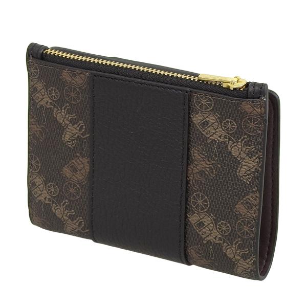COACH（コーチ） 財布 レディース 二つ折り財布 アウトレット ブラック