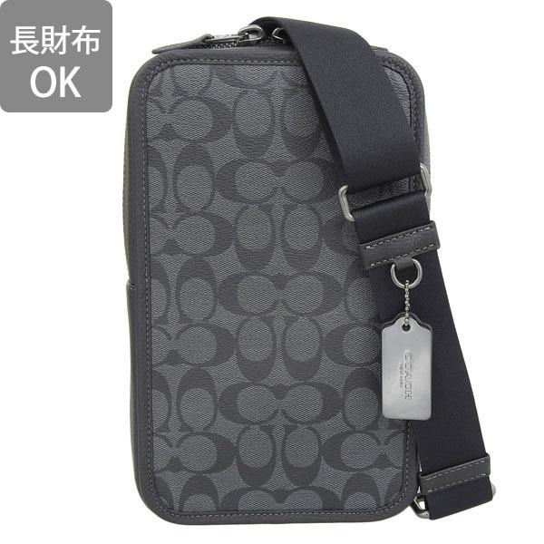 COACH コーチ ボディバッグ バッグ シグネチャー チャコール