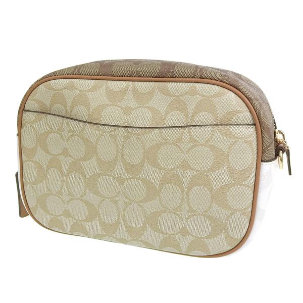 超美品 COACH コーチ ショルダーバッグ シグネチャー CA172 ライトカーキ×チョークマルチ【金具色】ライトゴールド PVCコーティングキャンバス×レザー レディース ジェイミー カメラ バッグ B2261-CA172【本物保証】 コーチ COACH COACH コーチ アウトレット ショルダーバッグ CA172