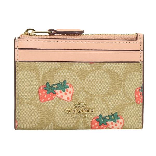 COACH（コーチ） パスケース カードケース 定期入れ ベージュ ピンク