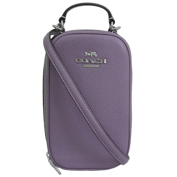 n*5様 COACH コーチ　ショルダーバッグ　レザー　パープル 中古・古着通販】COACH (コーチ) ショルダーバッグ パープル｜ブランド