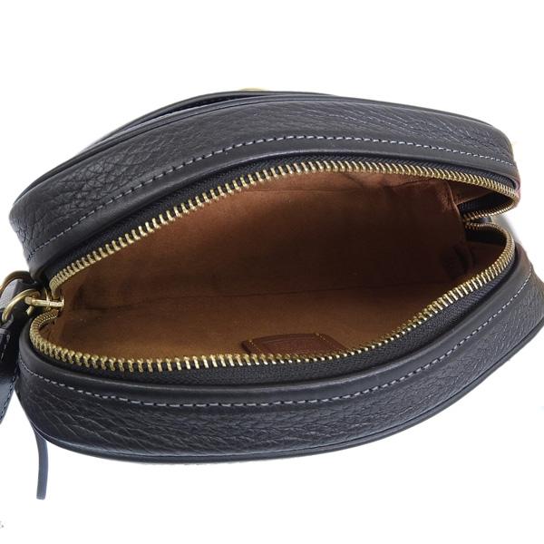 ★良品　コーチ　ショルダーバック　肩掛けバッグ　カメラ　ゴールド金具　シボ革 COACH（コーチ） バッグ レディース ショルダーバッグ カメラバッグ