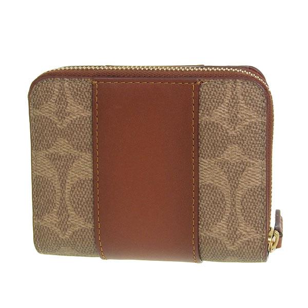 【COACH】コーチ　二つ折り財布　ビルフォールドウォレット　ペールオレンジ COACH】コーチ 二つ折り財布 ビルフォールドウォレット ペール