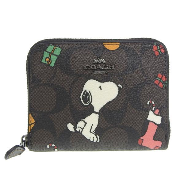 新品　COACH x PEANUTS スヌーピー 二つ折り財布　シグネチャー Amazon.co.jp: [コーチ] 財布 アウトレット シグネチャー