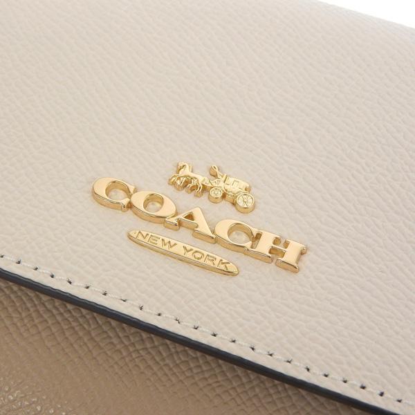 COACH 三つ折り財布 ミディアム エンベロープ ウォレット F30204 クリーム色 西岡店 COACH（コーチ） 財布 レディース 三つ折り財布 アウトレット レザー