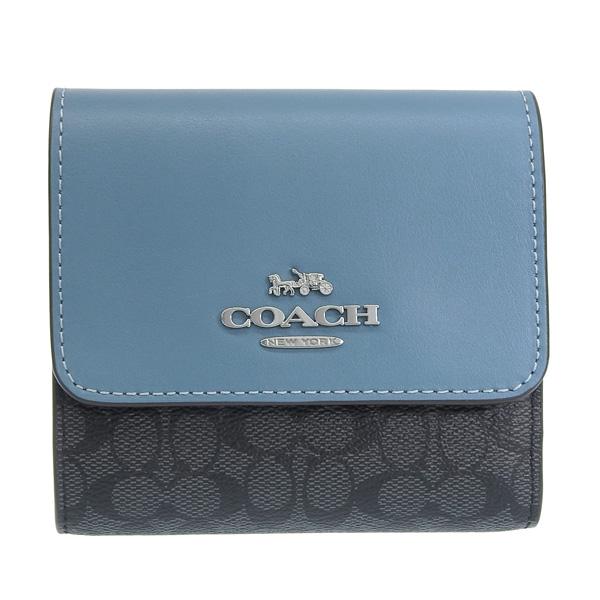 COACH★折り財布 定価3.6万円 チャコール COACH（コーチ） 財布 レディース 三つ折り財布 アウトレット