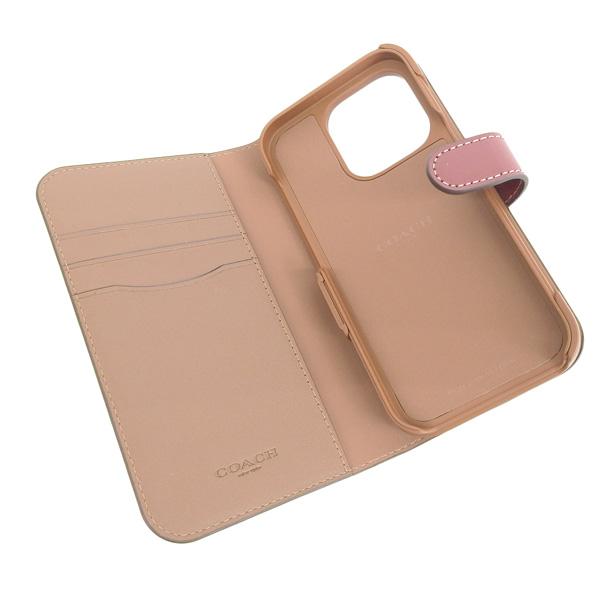 COACH コーチ iPhone 14 Pro 手帳型ケース レディース