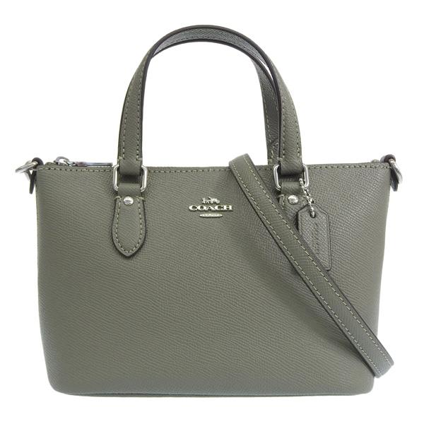 5018 COACH コーチ 2way ハンドバッグ キャンバス シルバー 5018 COACH