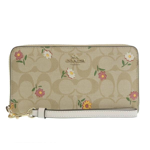 COACH（コーチ） 財布 レディース 長財布 アウトレット ベージュマルチ