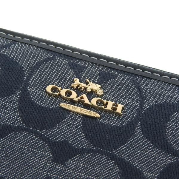 COACH（コーチ） 財布 レディース 長財布 アウトレット シャンブレー