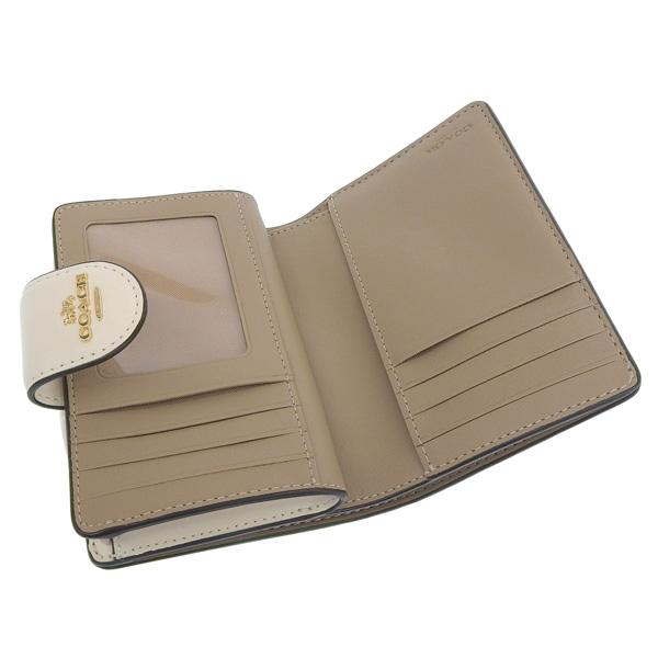 COACH（コーチ） 財布 レディース 二つ折り財布 アウトレット ベージュ