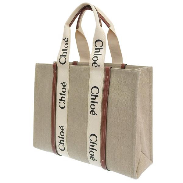 Chloe クロエ トートバッグ レディース ウッディ ホワイト Chloe クロエ トートバッグ レディース ウッディ ホワイト